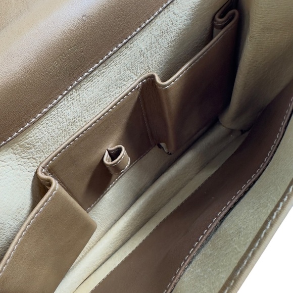 Rare Genuine Vintage GUCCI Tan Leather Clutch Wristlet Bag Made In Italy - Picture 11 of 14